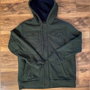 Land’s End fuzzy coat